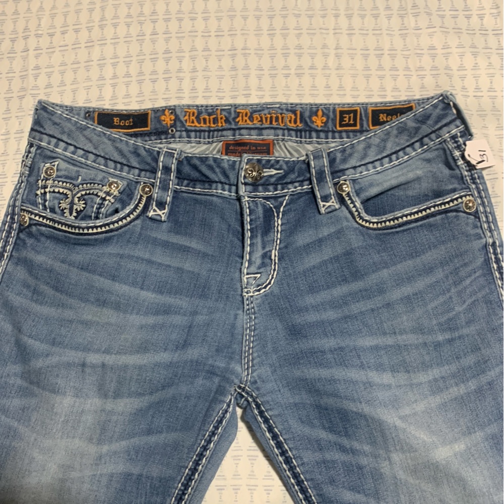 Rock revival Neely Bootcut jeans size 31 waist 33 length